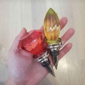 Set of 2 Gem Wine Bottle Stoppers